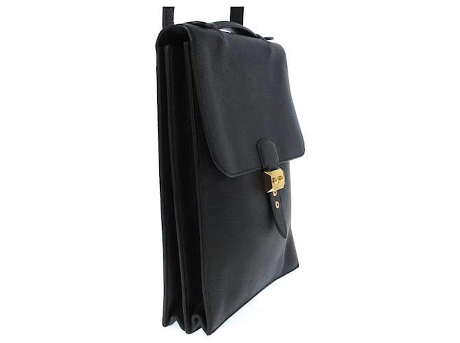 Sac à dépêches Hermès Hermes Sac a Depeches Black - view 4