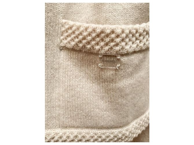 Chanel Kaschmir-Cardigan mit Broschen Beige - Ansicht 4