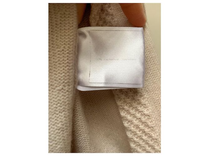 Chanel Kaschmir-Cardigan mit Broschen Beige - Ansicht 5