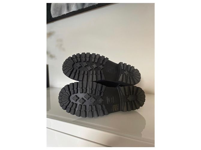 Cambon Chanel Biker-Stiefel Schwarz - Ansicht 3