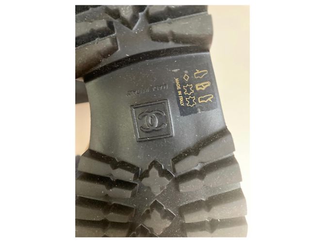 Cambon Chanel Biker-Stiefel Schwarz - Ansicht 6