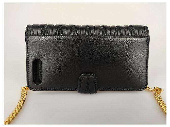 Miu Miu I-phone case in pelle - vista 4