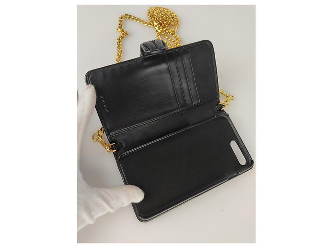 Miu Miu I-phone case in pelle - vista 8