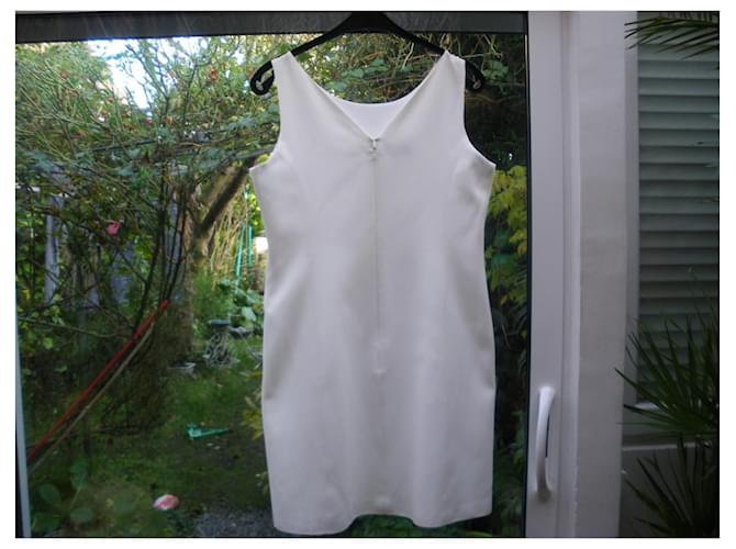 Vestido Burberry de algodón Eggshell Blanco roto - vista 2