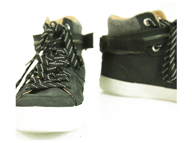 Scarpe da ginnastica imbottite grigie in pelle nera Converse All Star da uomo 8.5 Nero - vista 9
