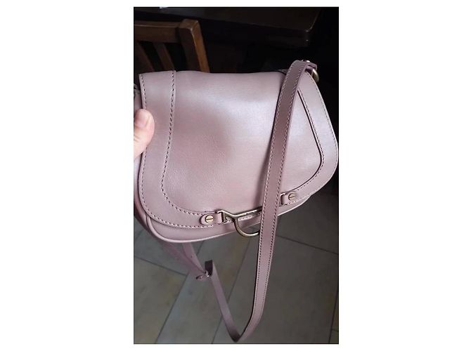 Autre Marque Borsa a tracolla in pelle rosa lilla - vista 2