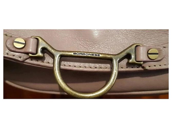 Autre Marque Borsa a tracolla in pelle rosa lilla - vista 8