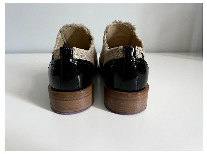 Chanel Schnürsenkel Oxfords Beige - Ansicht 5