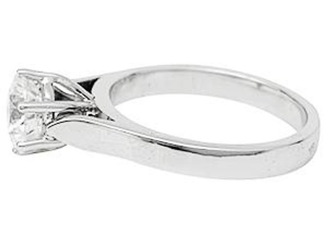 inconnue Gebrauchter Solitär aus Weißgold, Brillant-Schliff-Diamant 1,59 Karat - Ansicht 2