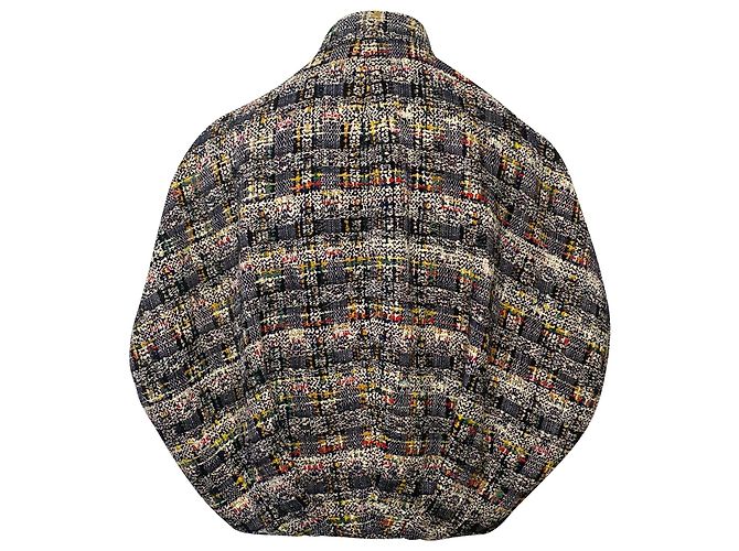 Alexander McQueen Giacca Cocoon in tweed di cotone multicolore - vista 2