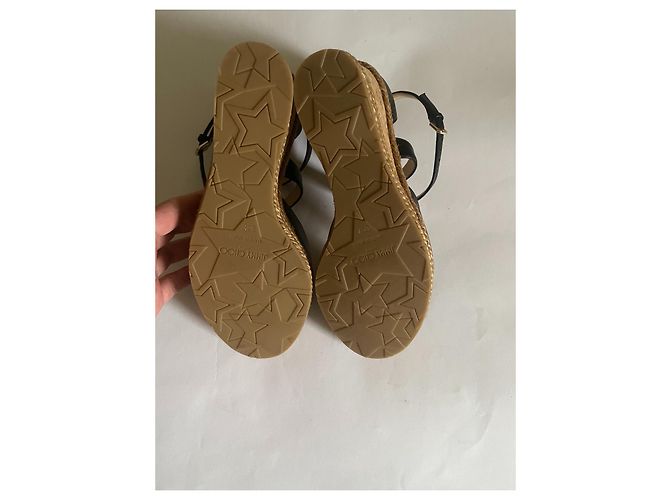 Mule con zeppa Jimmy Choo in pelle nero beige - vista 5