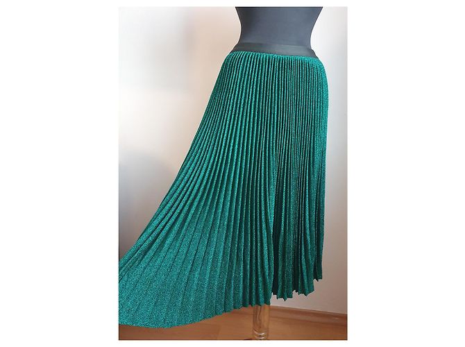 Falda midi plisada Emeraude Vanessa Bruno verde - vista 2