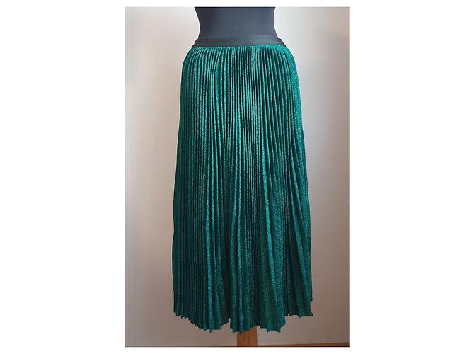 Falda midi plisada Emeraude Vanessa Bruno verde - vista 3