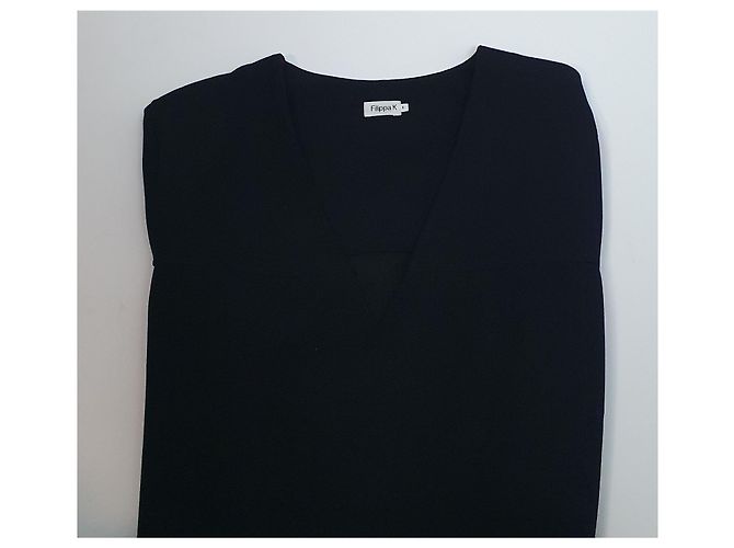 Filippa K Tunika Twill Kleid Schwarz - Ansicht 5