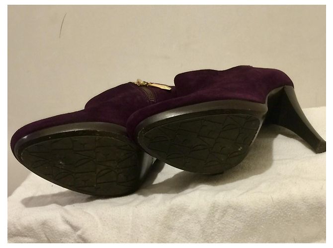 Diane Von Furstenberg Botines de ante violeta Claudef de DvF Morado oscuro - vista 5