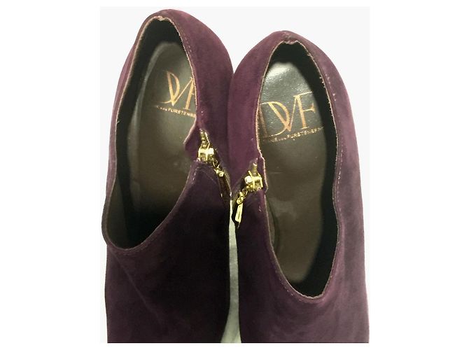 Diane Von Furstenberg Botines de ante violeta Claudef de DvF Morado oscuro - vista 6