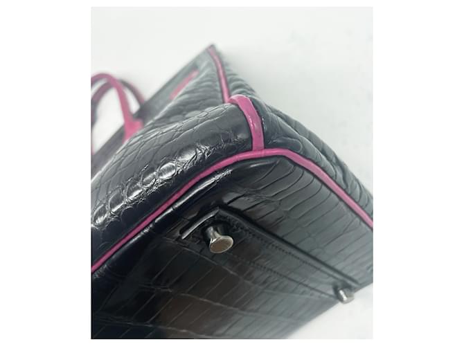Hermès herms birkiN 35 Schwarz Pink - Ansicht 10