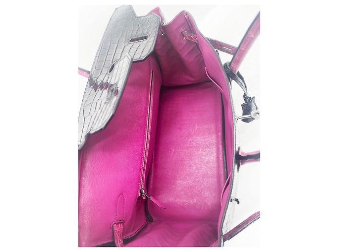 Hermès herms birkiN 35 Schwarz Pink - Ansicht 16