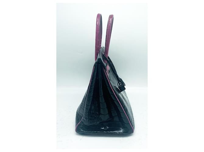 Hermès herms birkiN 35 Schwarz Pink - Ansicht 4