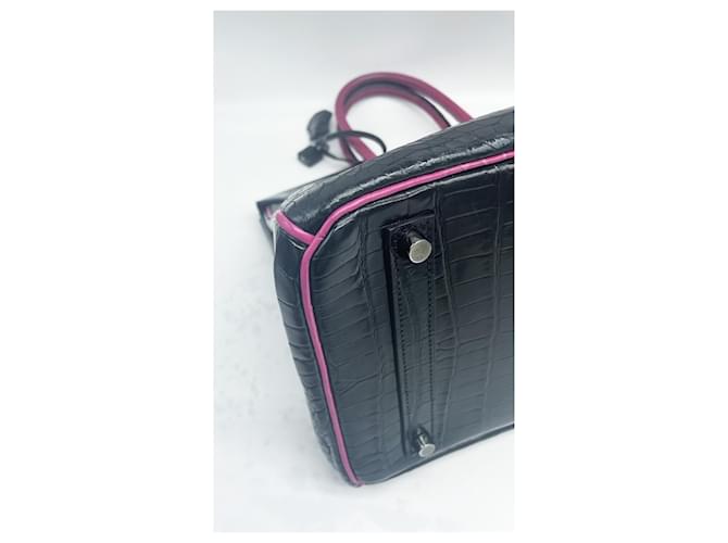 Hermès herms birkiN 35 Schwarz Pink - Ansicht 7