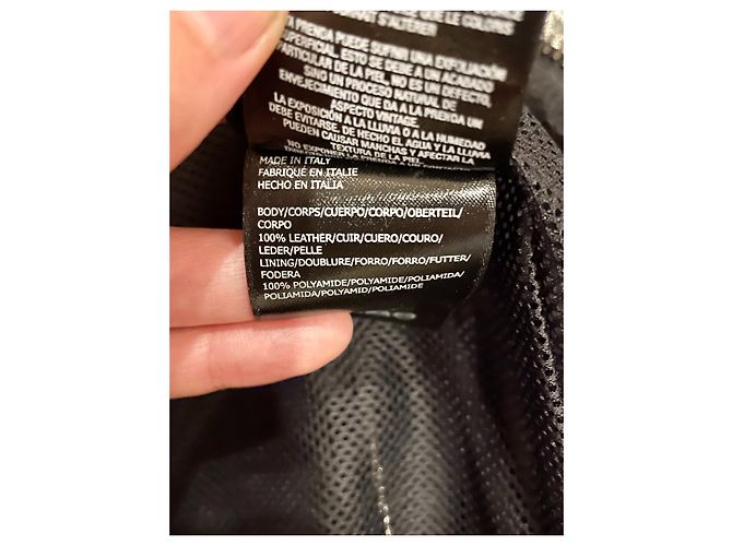 Karl Lagerfeld Lederjacke Perfecto in Silber - Ansicht 11