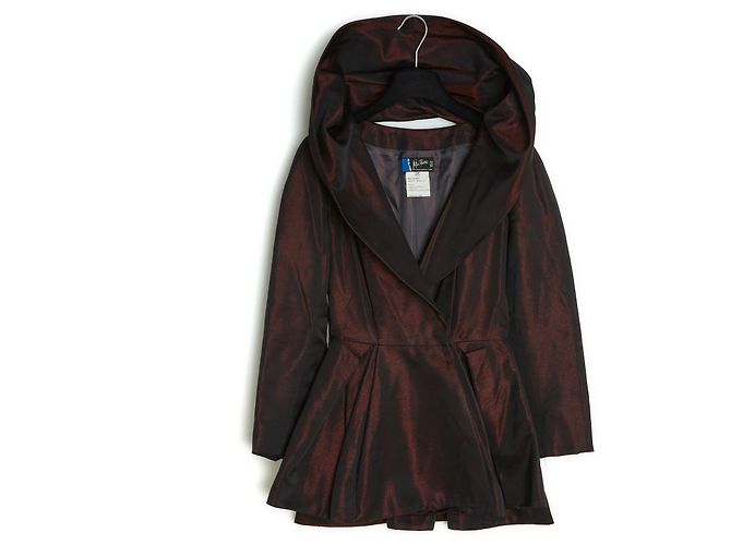 Claude Montana BURGUNDY BLACK STOLE FR38 - vista 2