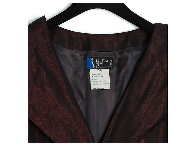 Claude Montana BURGUNDY BLACK STOLE FR38 - vista 3