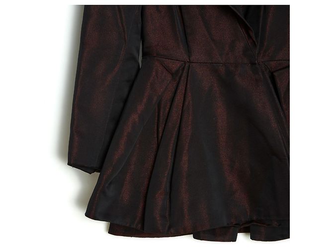 Claude Montana BURGUNDY BLACK STOLE FR38 - vista 4