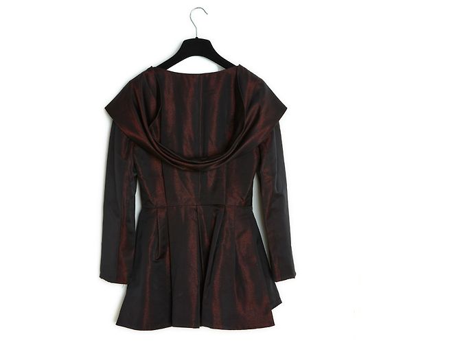 Claude Montana BURGUNDY BLACK STOLE FR38 - vista 5