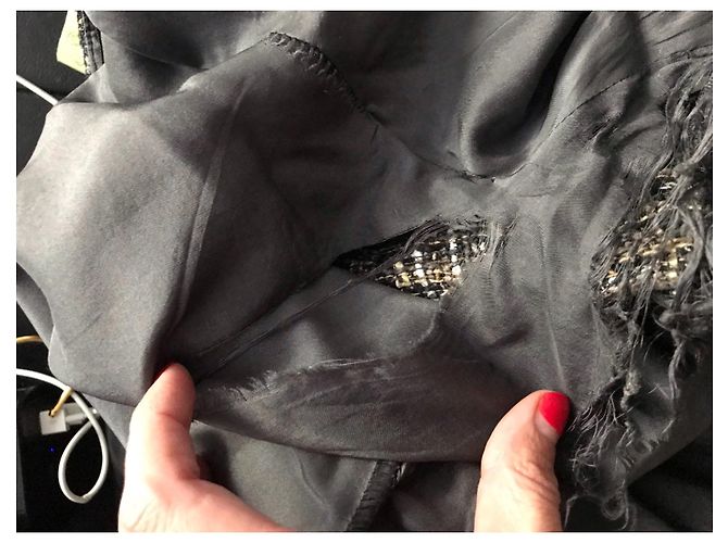 Chanel terninho Marrom Preto Bege - vista 6
