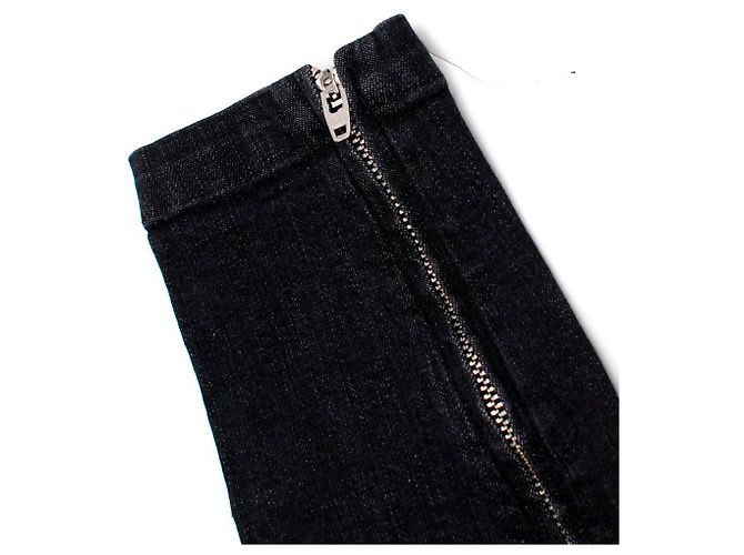 Vaqueros pitillo balenciaga con cremallera en la pierna Negro - vista 5