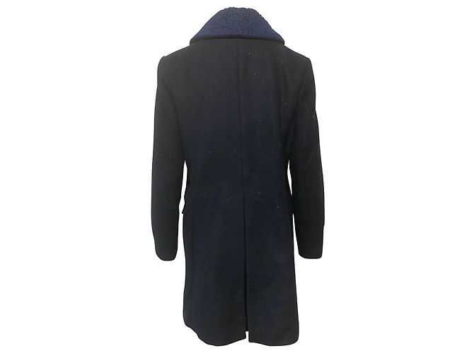 See by Chloé See by Chloe Wintermantel aus marineblauem Polyester - Ansicht 2