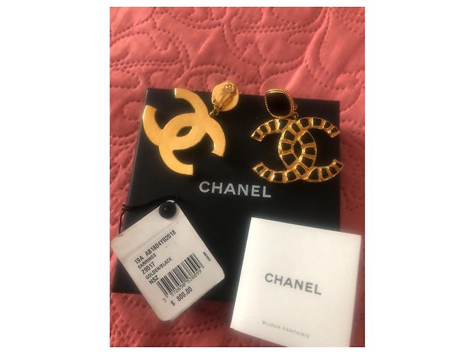 Coco Crush Chanel Das klobige cc-Logo in Weiß und Gold Schwarz Golden - Ansicht 4