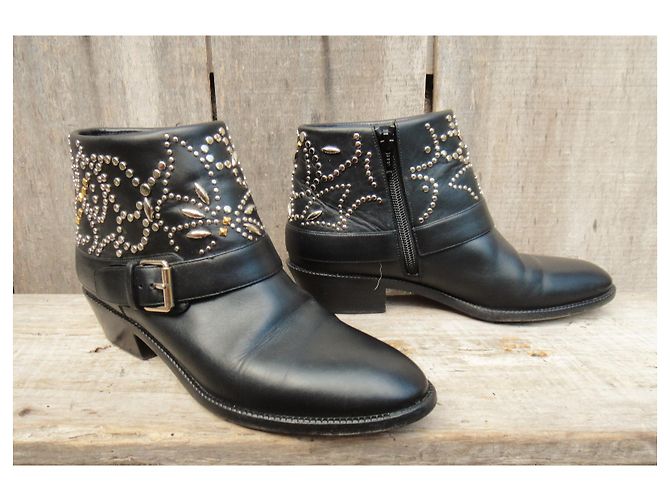 Valentino Garavani Botines Valentino p 37 Negro - vista 2