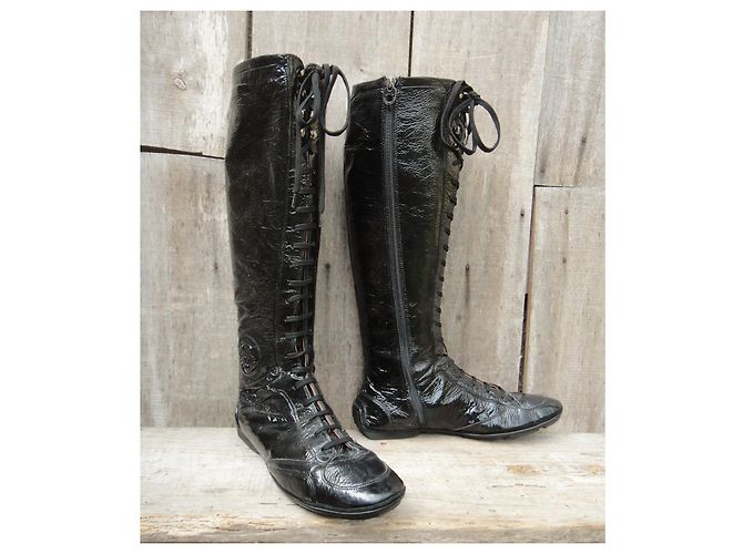 Botas Bally de charol negro talla 39 - vista 2