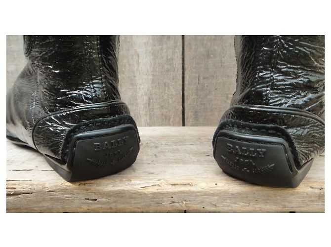 Botas Bally de charol negro talla 39 - vista 5
