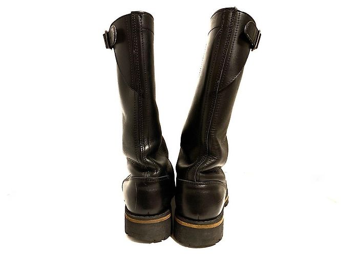 [Usado] Botas de couro preto masculino Ann Demeulemeester - vista 3