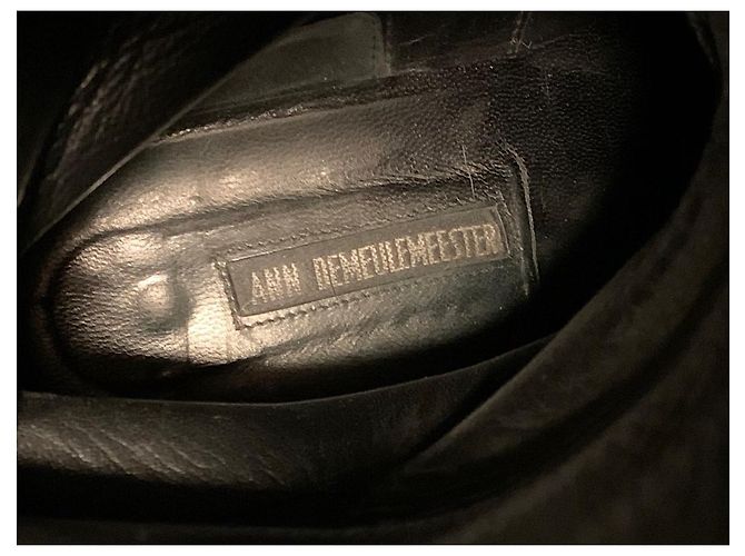 [Usado] Botas de couro preto masculino Ann Demeulemeester - vista 5