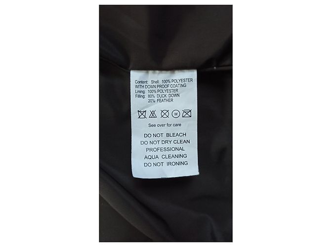 Autre Marque Chaqueta de Plumón Marrón con Borde de Piel Castaño - vista 5