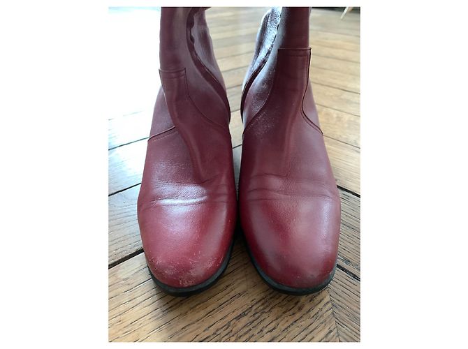Hermès Lederstiefel Bordeaux 37.5 - Ansicht 6