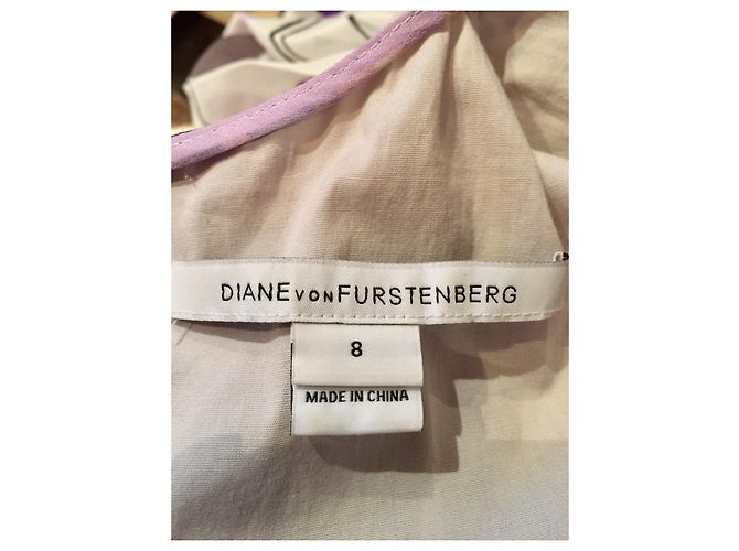 Diane Von Furstenberg Vestido de seda Aurella asimétrico drapeado de DvF Multicolor - vista 6