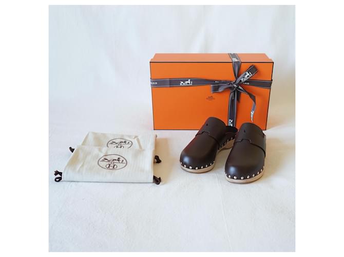 Hermès Zoccoli Calya Marrone - vista 3
