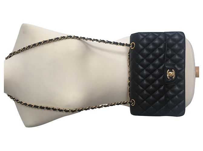 2.55 Chanel Pelle di vitello martellata senza tempo Nero - vista 8
