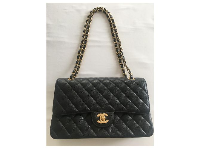 2.55 Chanel Pelle di vitello martellata senza tempo Nero - vista 2