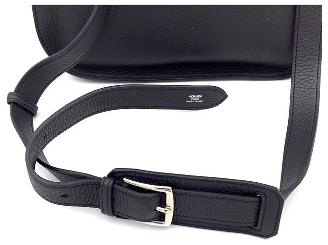 Hermès Jypsiere 26 borsa in TC nero con PHW - vista 10