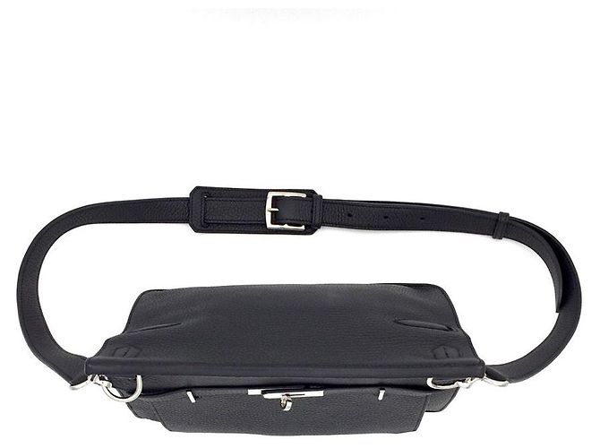 Hermès Jypsiere 26 borsa in TC nero con PHW - vista 11