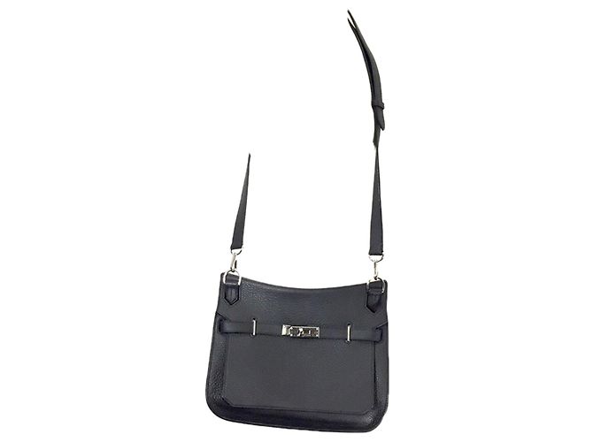 Hermès Jypsiere 26 borsa in TC nero con PHW - vista 4