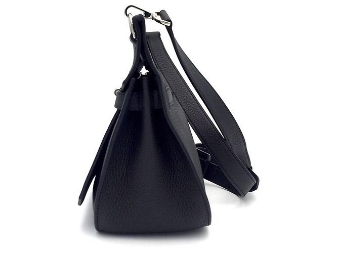 Hermès Jypsiere 26 borsa in TC nero con PHW - vista 7