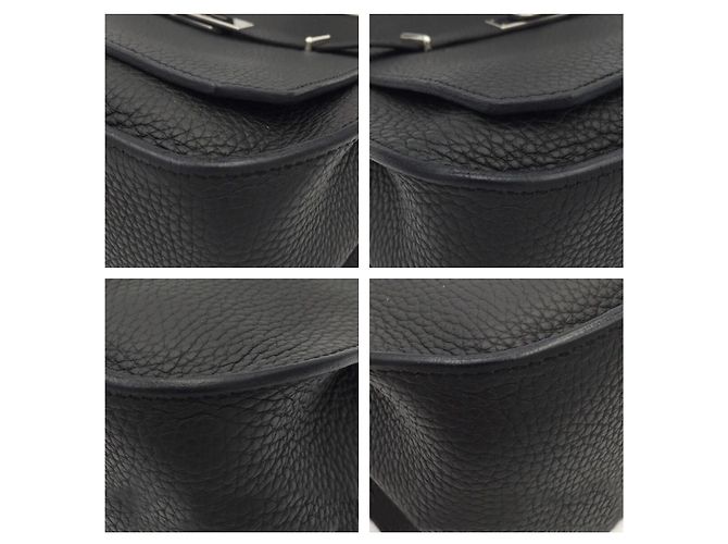 Hermès Jypsiere 26 borsa in TC nero con PHW - vista 9