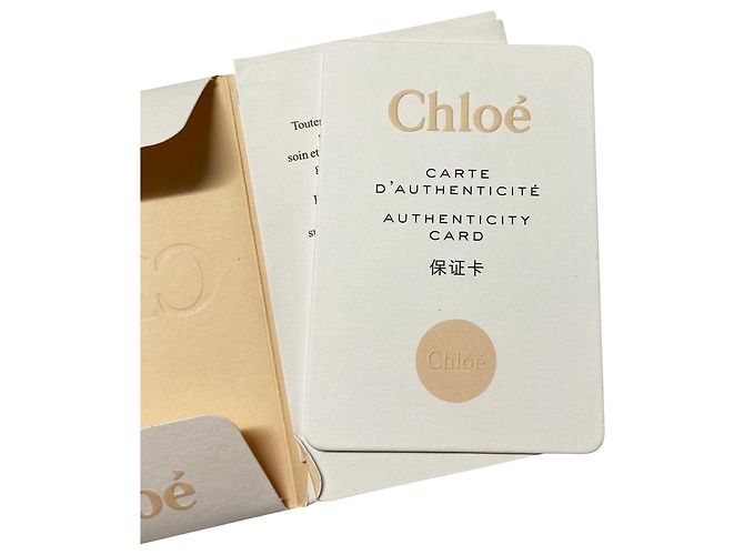 Borsa a spalla Chloé Faye in pelle di vitello Blu Grigio - vista 9